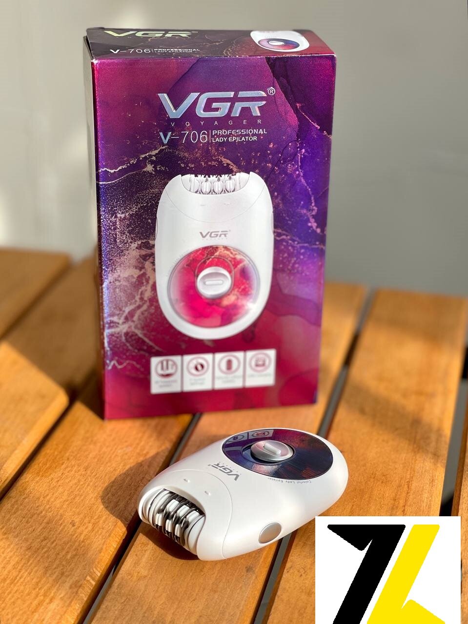 Эпилятор V-706 для женщин беспроводной, для всего тела Легкий портативный — фото 1