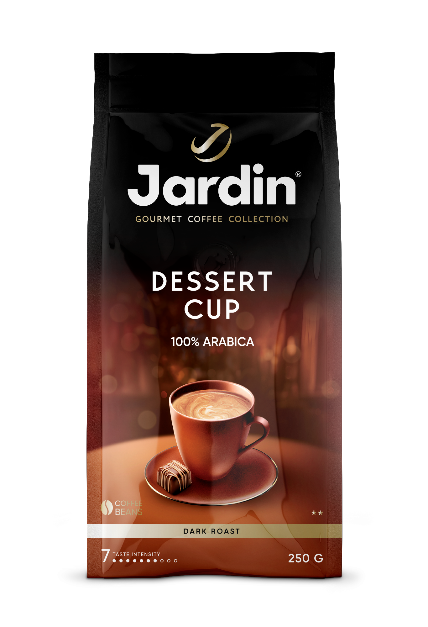 Кофе в зернах Jardin Dessert Cup, темная обжарка, арабика, 250 г