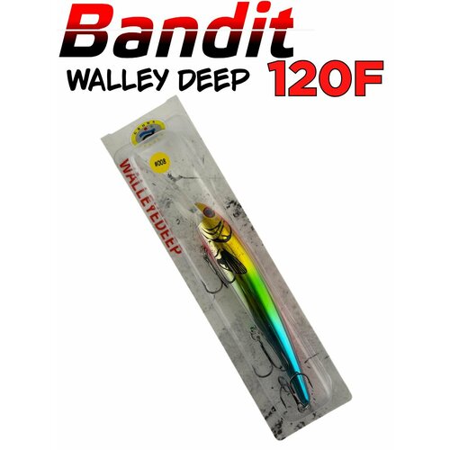 Bandit Walleye Deep воблер для троллинга 12см / Плавающая приманка бандит для рыбалки