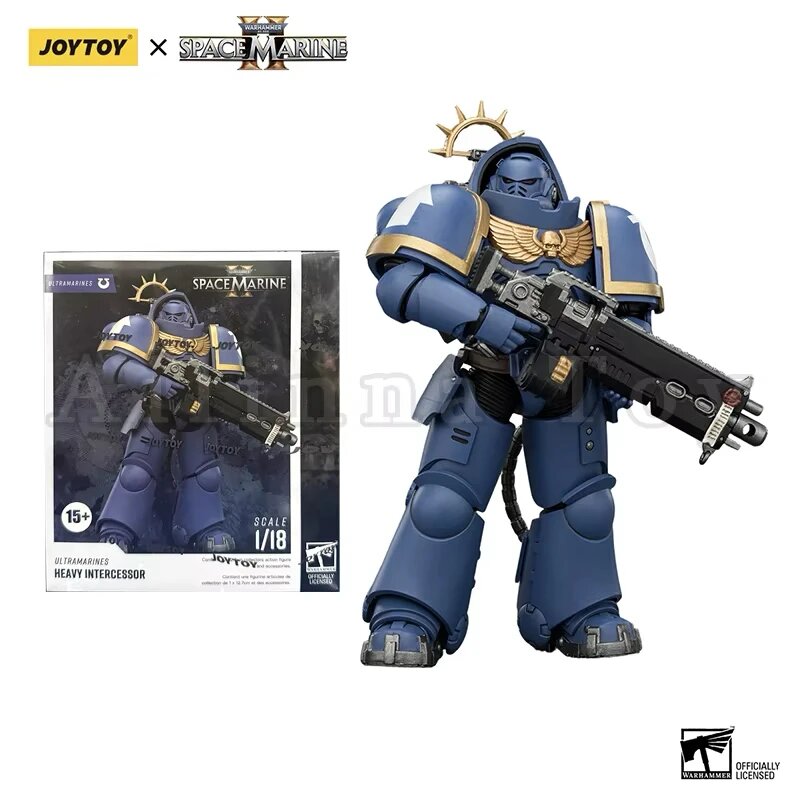Фигурка JOYTOY 1/18 по игре 40K: Ультрамарин, Имперские Кулаки, Кровавые Ангелы, Тяжелый Интерцессор (аниме-игрушка)