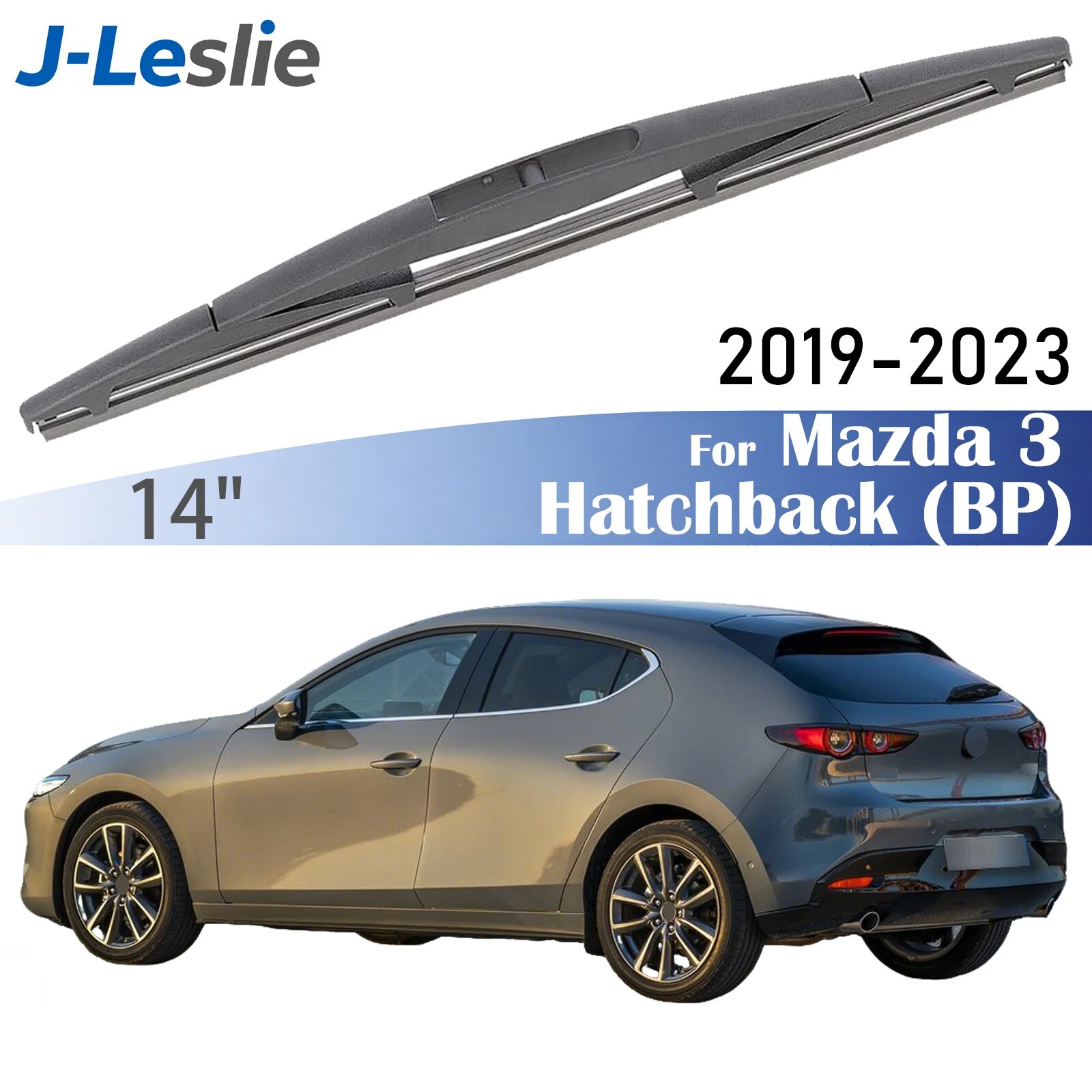 14-дюймовая задняя щетка стеклоочистителя для Mazda 3 Hatchback BP 2019-2023, щетки очистки лобового стекла, аксессуары стекл.