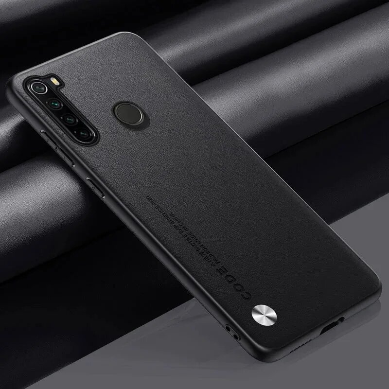 Роскошный Чехол EUCAGR Из Искусственной Кожи Для Xiaomi Redmi Note Черный, black, For Redmi Note 8T