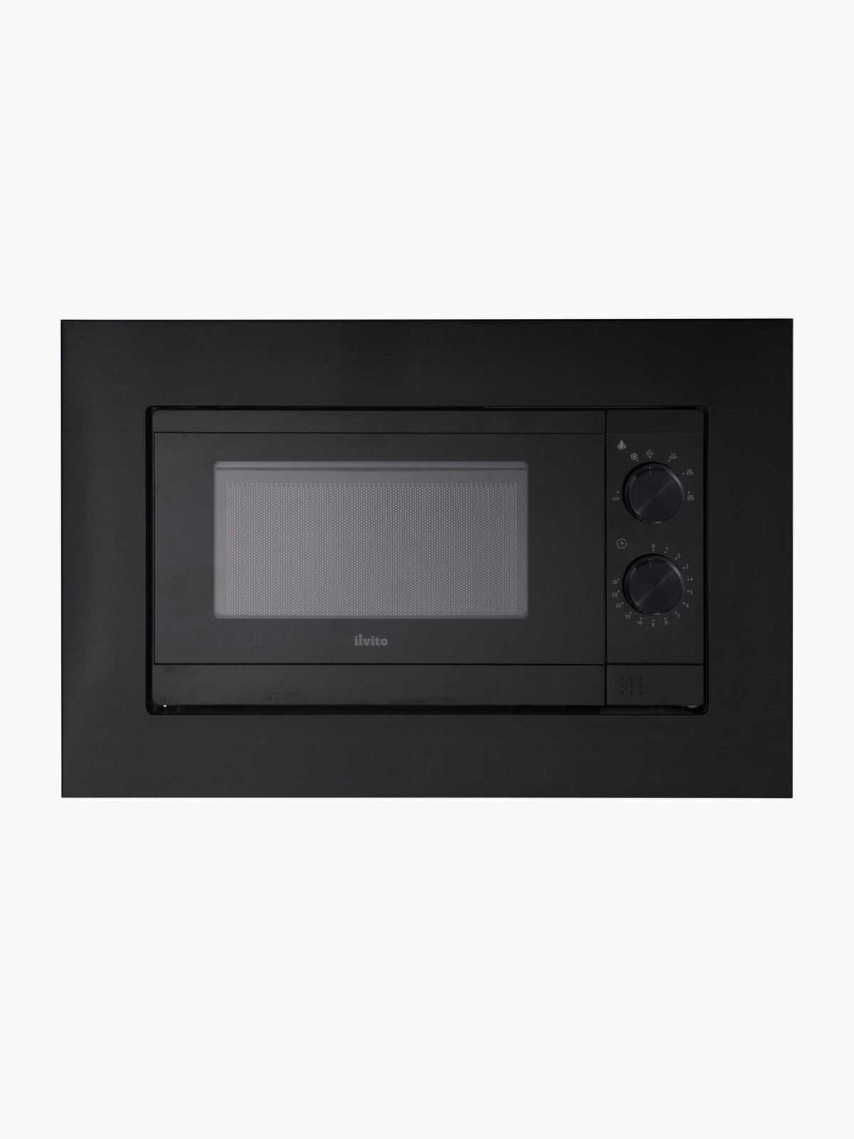 Микроволновая печь ILVITO IFM ALBANO NB 20MD, встраиваемая, свч, поворотный столик, 800 Вт, 6 уровней мощности, таймер