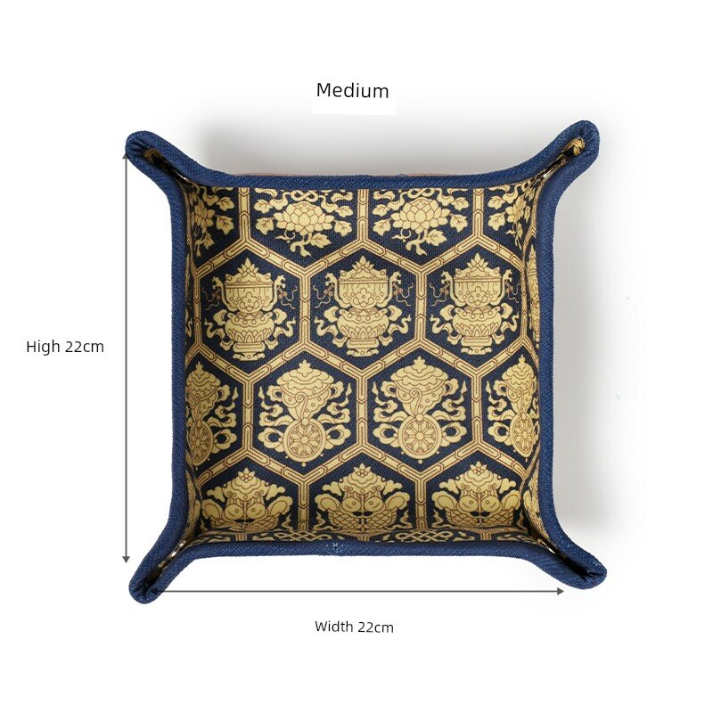 Китайский стиль сундук с мотивом 'изобилия года', средний размер для ювелирных изделий и ключей