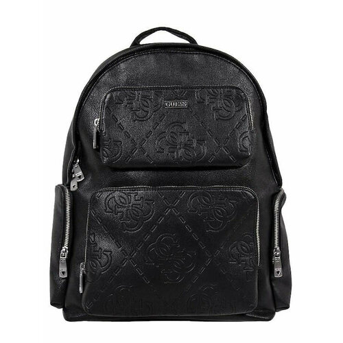 Сумка-рюкзак GUESS фактура рельефная тиснение черный 8437₽