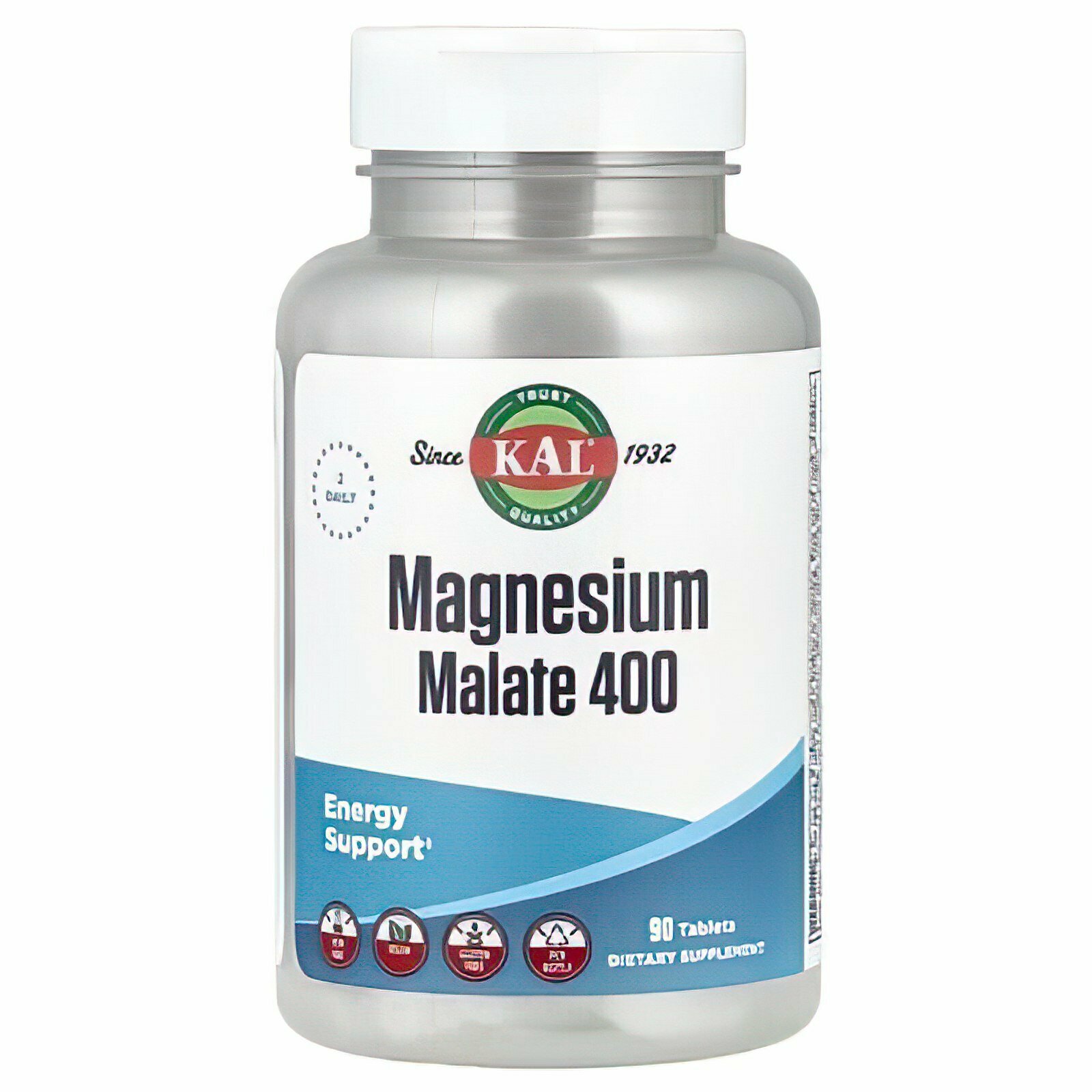 Magnesium Malate 400 mg, 90 таблеток — биоусвояемый магний для энергии и мышц