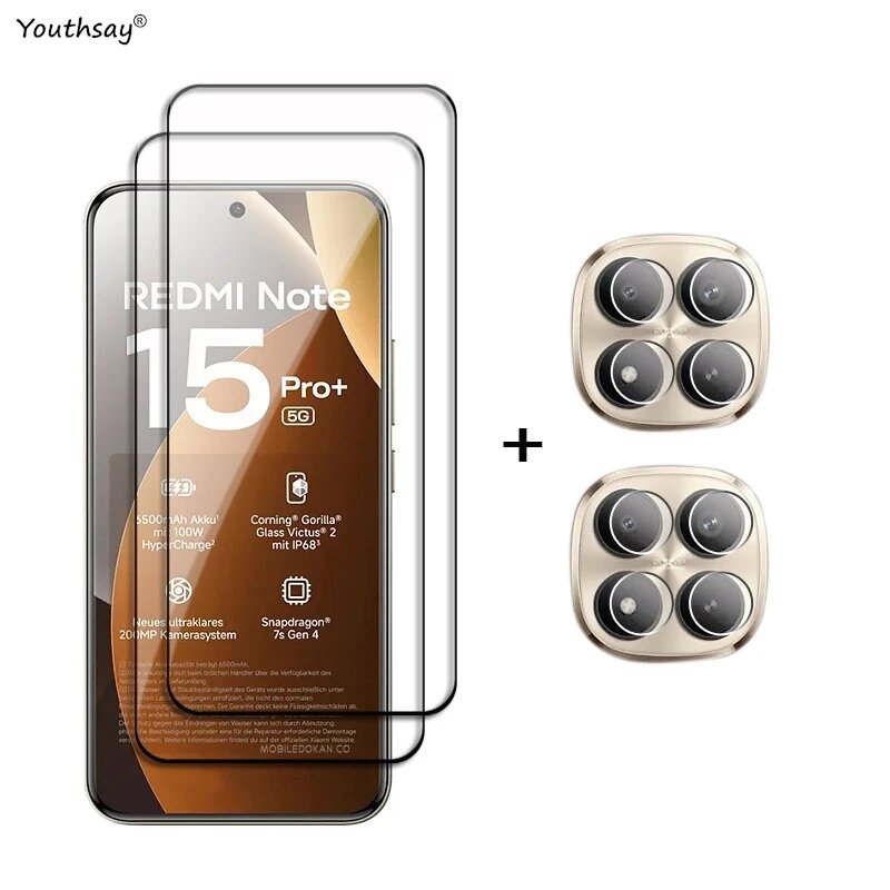 Стекло для Redmi Note 15 Pro+ (2Glass and2Lens)
