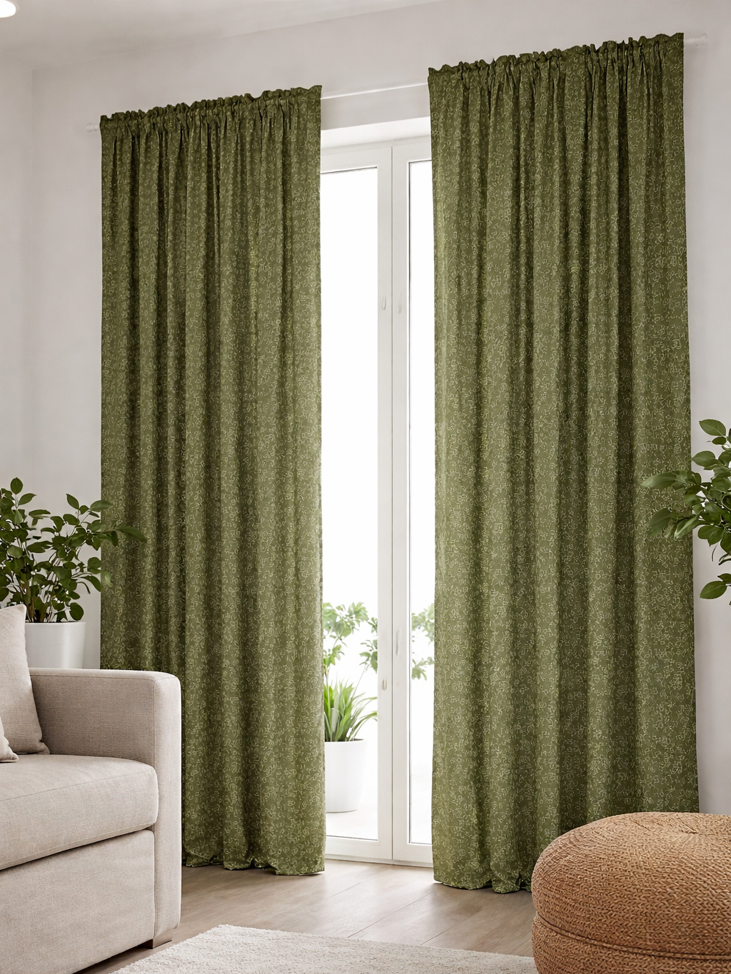 Шторы в спальню и для гостиной 145х250 см, Тристаф/TRYSTÄVMAL, Feresa Hygge, аналог Икеа