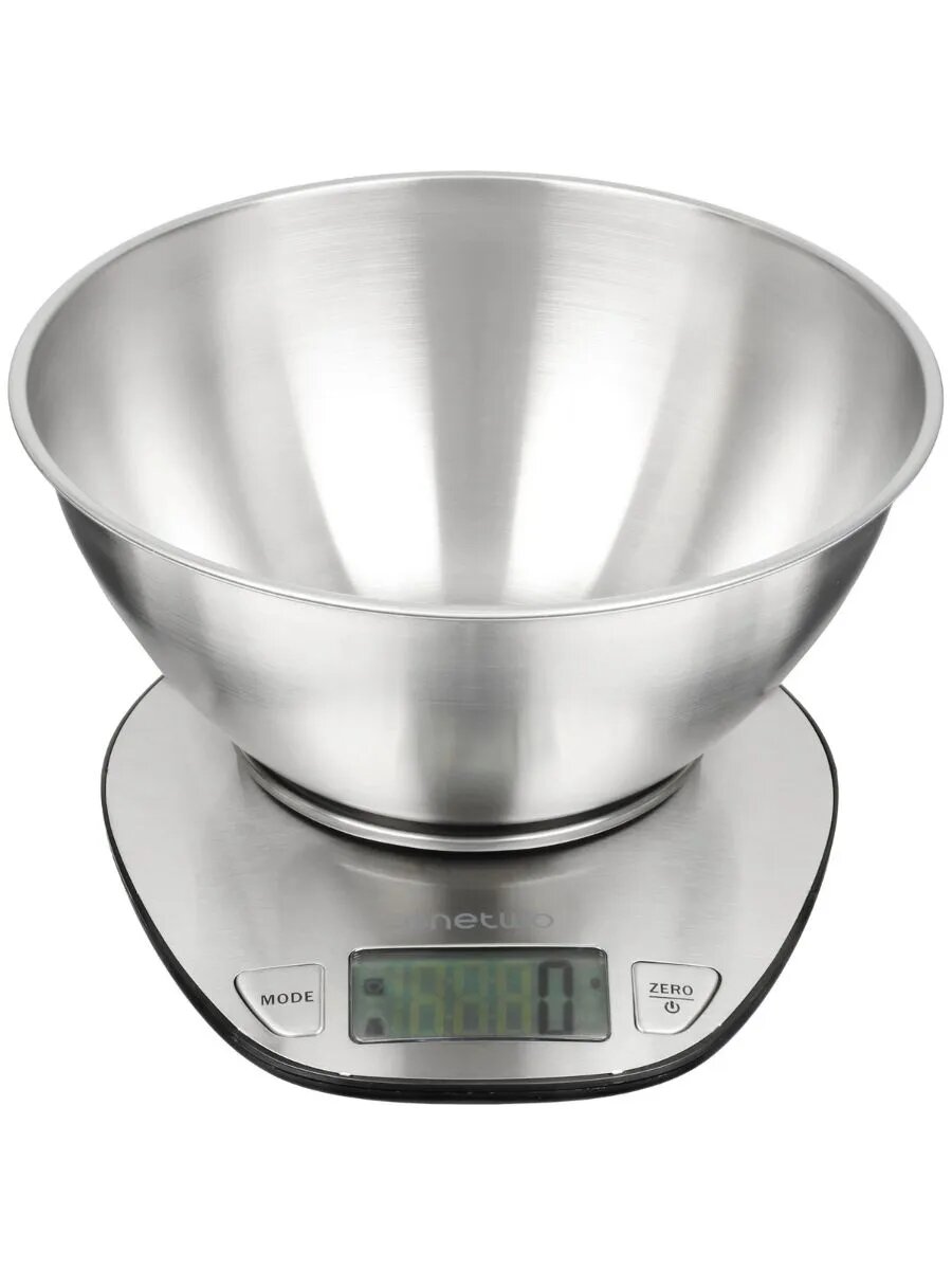 Кухонные весы OneTwo SSC электронные , тарокомпенсация, серебристый