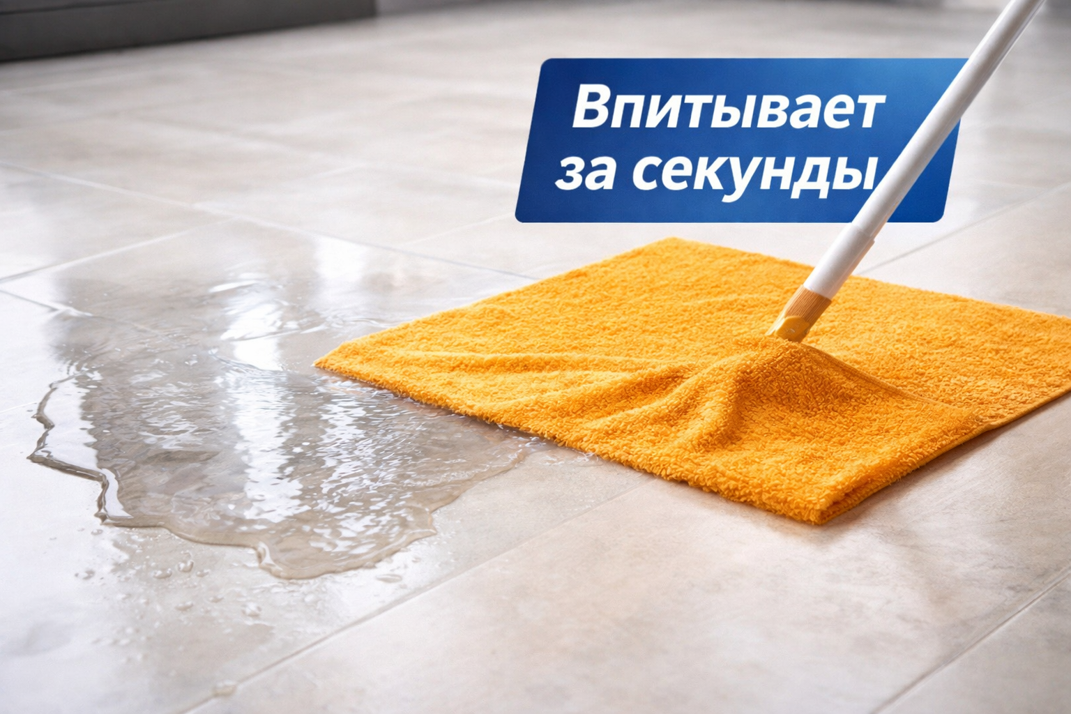 Тряпка для пола микрофибра 80×60 см Niso Mega супер впитывающая для уборки