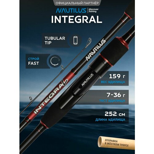 Спиннинг Nautilus Integral ITL-832MMH 252см 7-36гр