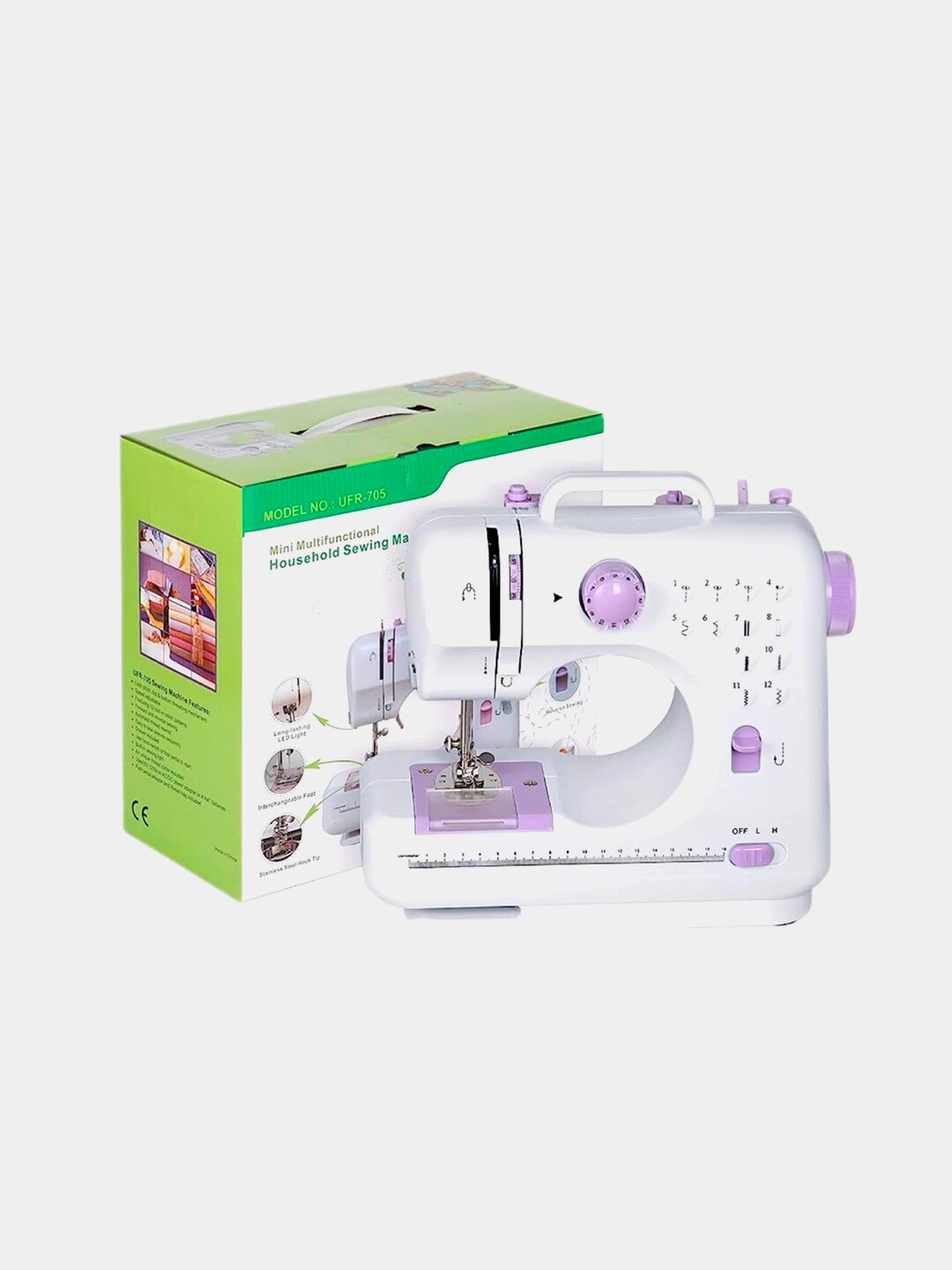Многофункциональная швейная машина с 12 различными режимами шитья