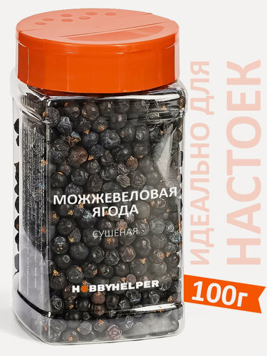 Изображение товара Можжевельник ягоды сушеные HOBBYHELPER натуральные 100г