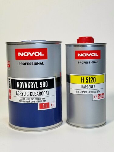 Изображение товара Novol 580 Hs лак комплект 1л лака и 0,5 отвердителя