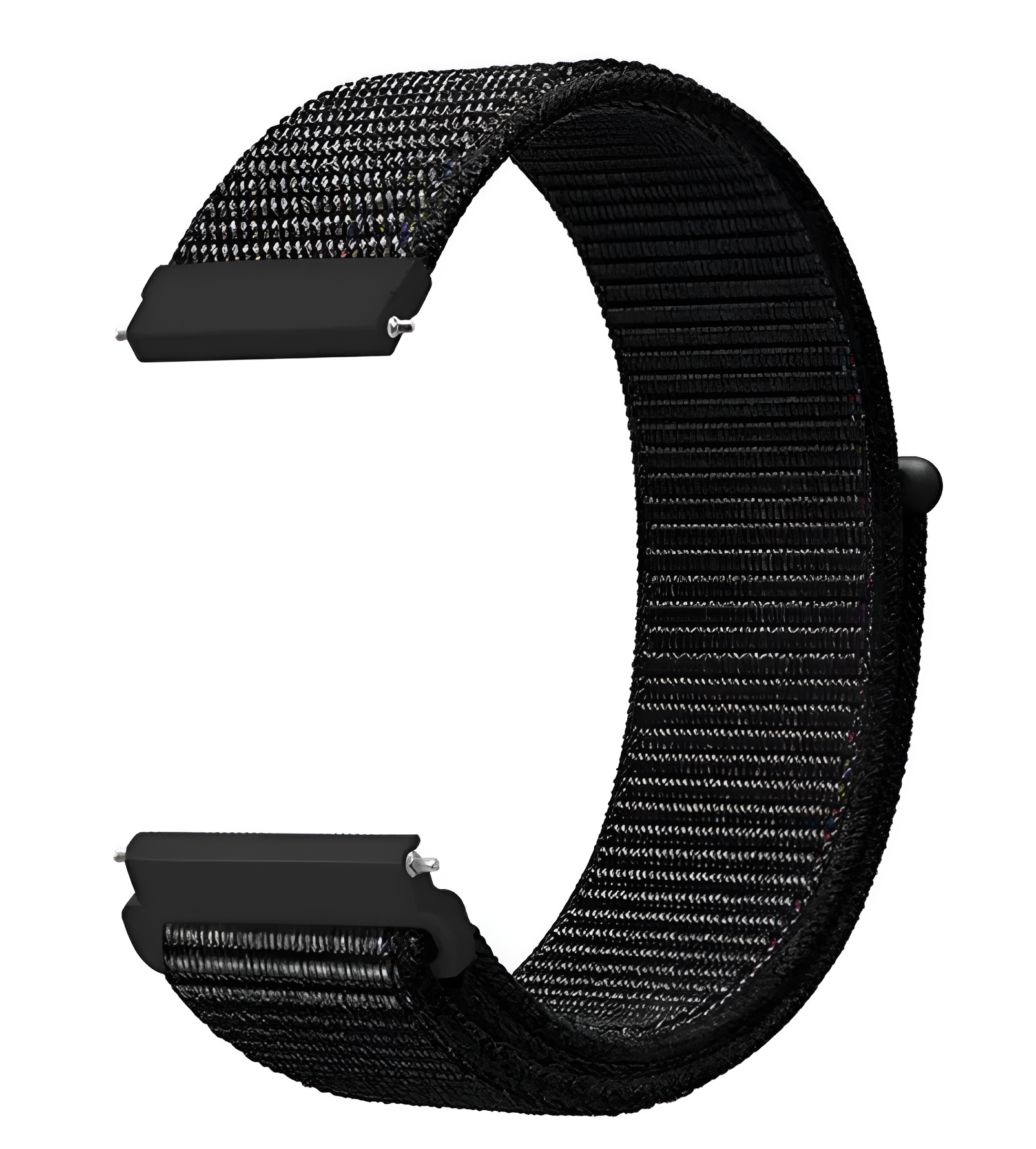 Универсальный нейлоновый Nylon ремешок 20 мм для часов Samsung Xiaomi Huawei Garmin черный