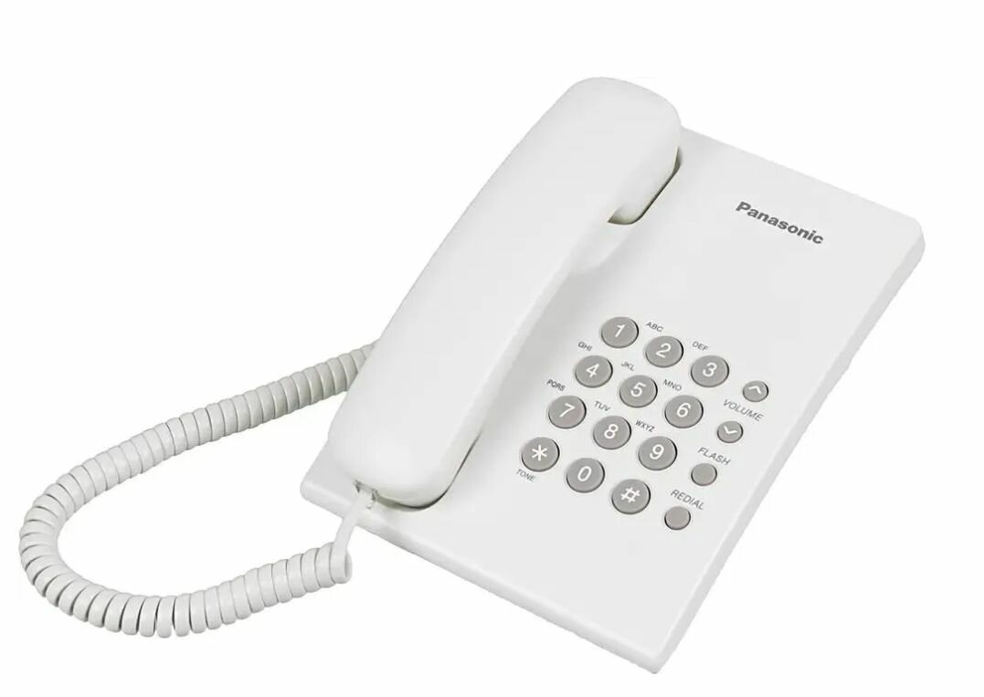 Телефон KX - TS2350RUW Проводной телефон Белый