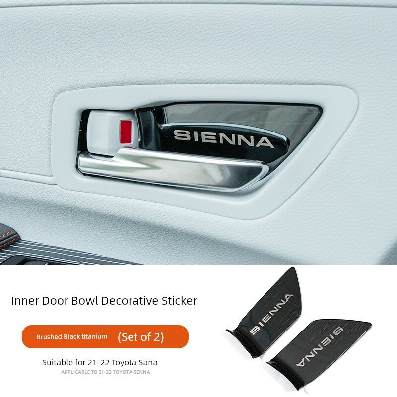Внутренняя накладка двери для Toyota Sienna передняя дверь - черный титан