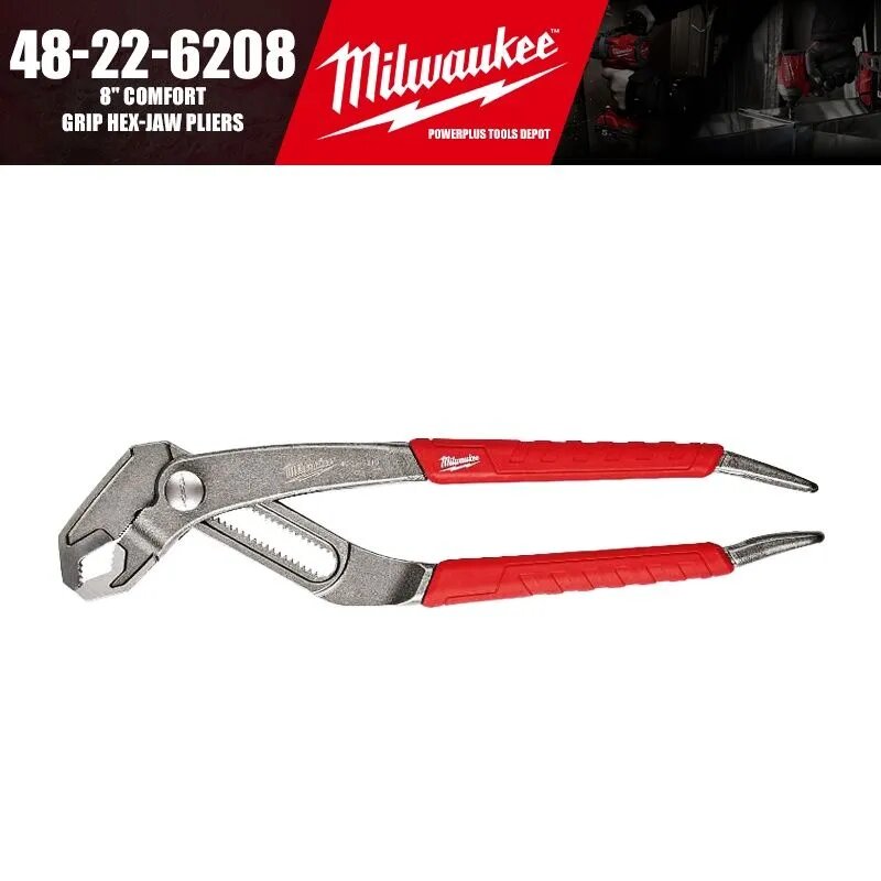 Milwaukee 48-22-6208/48-22-6210 Шестигранные плоскогубцы 8"/10" Comfort Grip-T&M