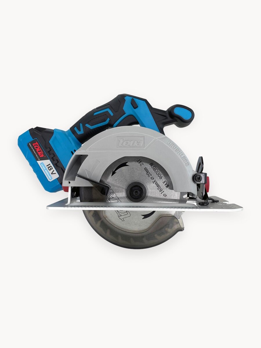 Аккумуляторная циркулярная пила Toua DBLC180-A-1 с глубиной пропила до 6 см