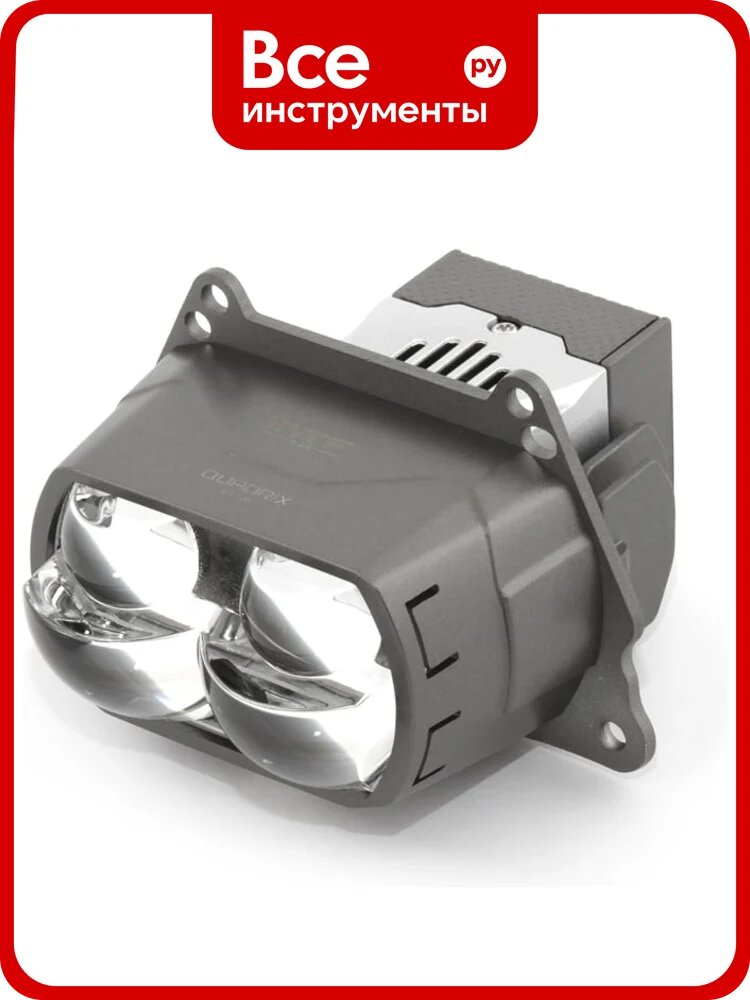 Светодиодные модули ближнего/дальнего света MTF Light серия QUADRIX SLIM, 4 линзы, 12V, 85W, 4500LM, 6000К, к-т. QS74K6