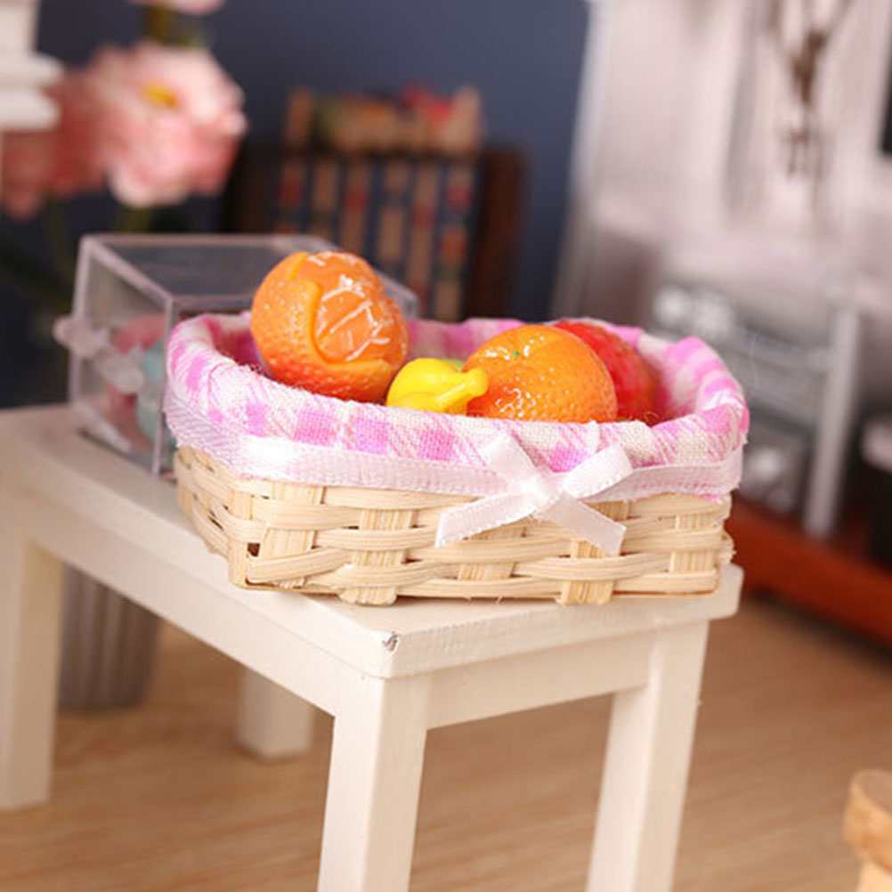 3 Штуки Миниатюрные Корзины Из Бамбука Для Декора Столов 5 5X3 8Cm
