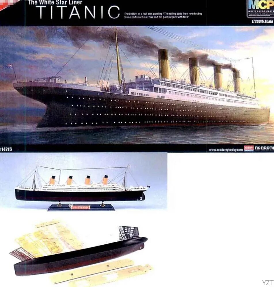 Academy AC14215 1/400 The White Star liner TITANIC Круизный лайнер Titanic Модель сборки корабля