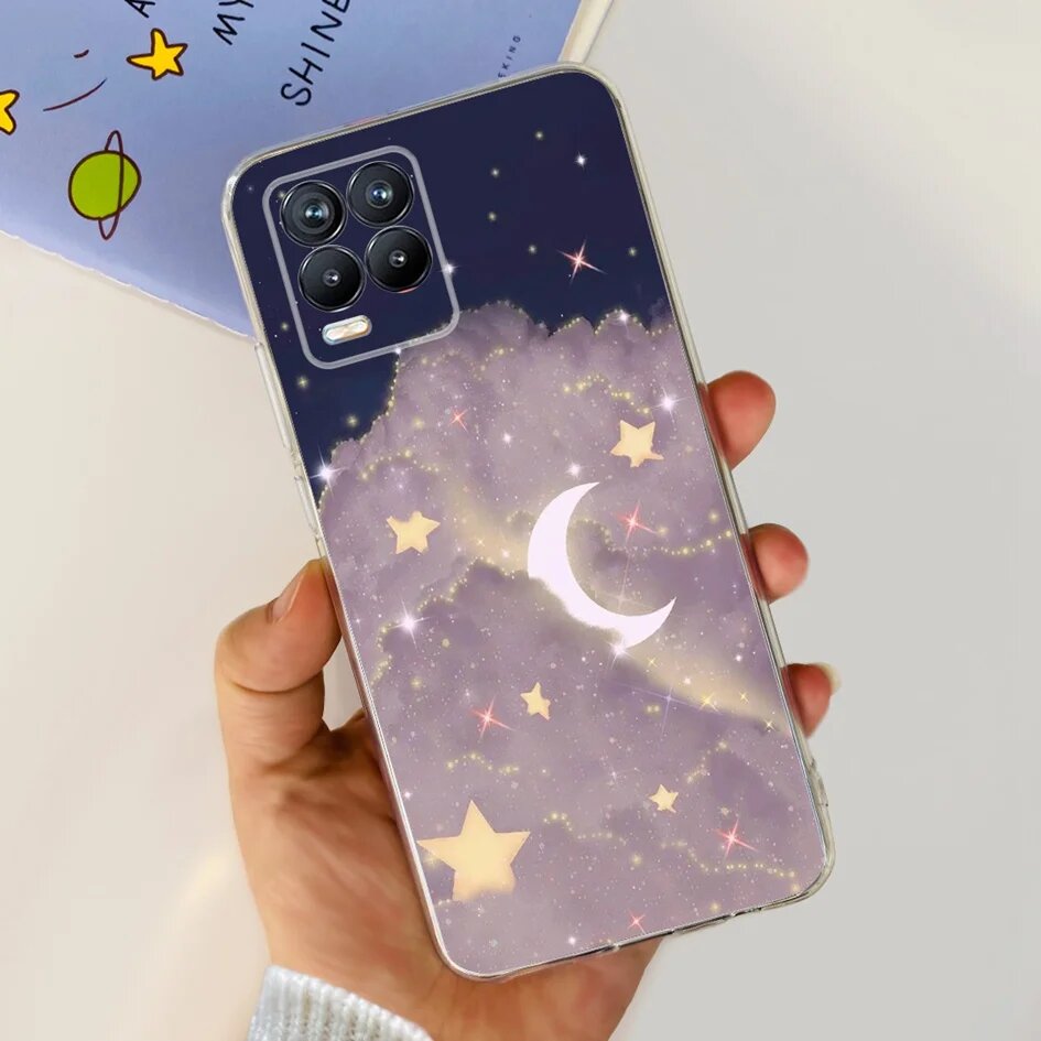 Чехол для Realme 8 чехол RMX3085 Realme 8 Pro, модный Мягкий силиконовый чехол из ТПУ с Цветочным Рисунком бабочки для Realme 8i Realme8