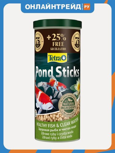 Изображение товара Корм для прудовых рыб Tetra Pond Sticks 1 л + 25%