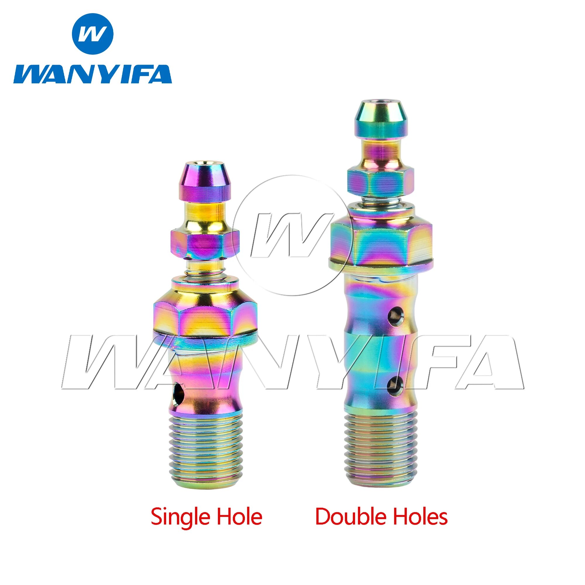 Титановый болт Wanyifa M10, Rainbow, Single Hole