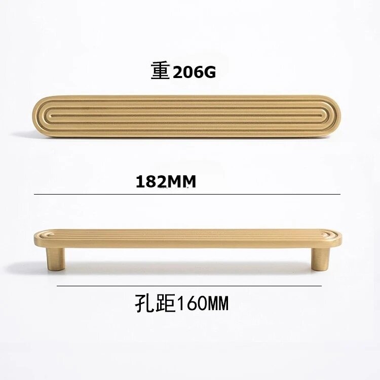 Ручка для шкафа Diana's-Hardware латунная Hole spacing 160mm