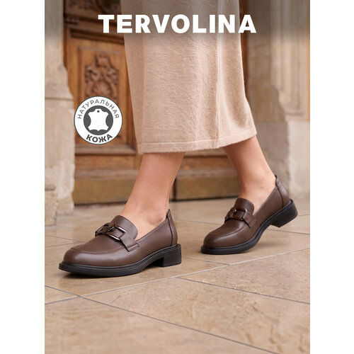фото Туфли tervolina, размер соответствует, коричневый
