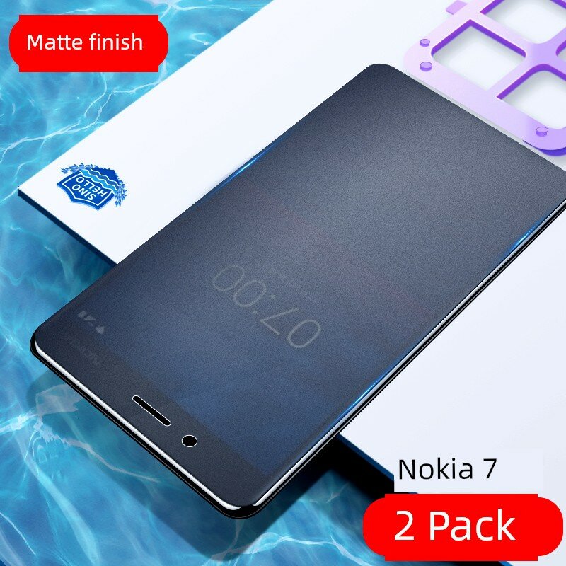 Защитная пленка для экрана Nokia 7 на водной основе, матовая и игровая, без белых краев, комплект из 2 штук