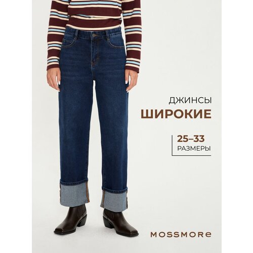фото Джинсы широкие mossmore, размер 25, blue