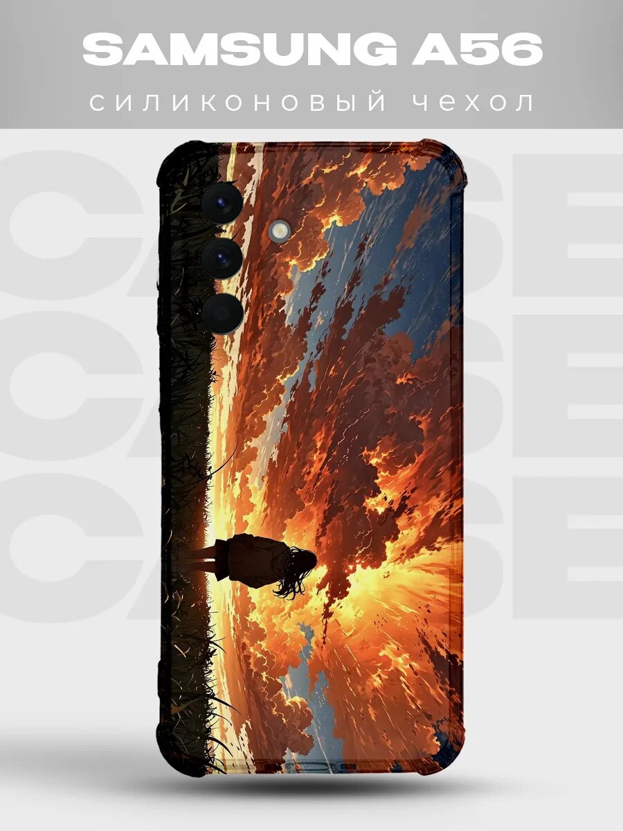 Чехол на Samsung A56 Клинок рассекающий демонов 6