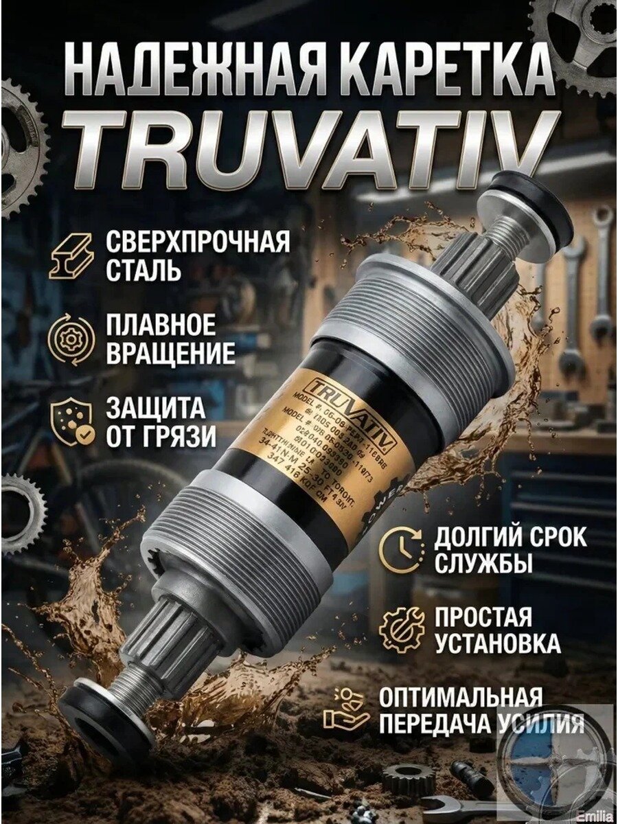 Стальная ось Truvativ PowerSpline BB 113x68 мм, Тип Ось для втулки