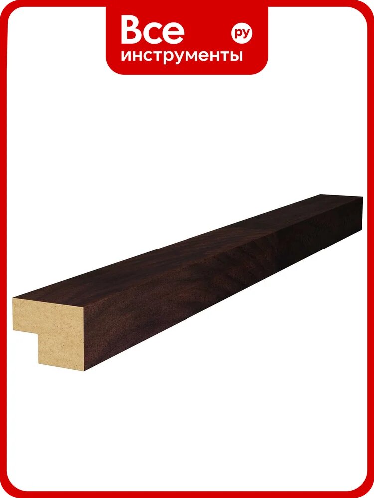 Торцевая рейка Cosca Decor 25x19x2750 мм, МДФ, дуб барон темный 00-00076255