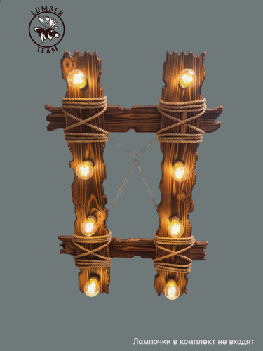 Изображение товара Люстра потолочная деревянная