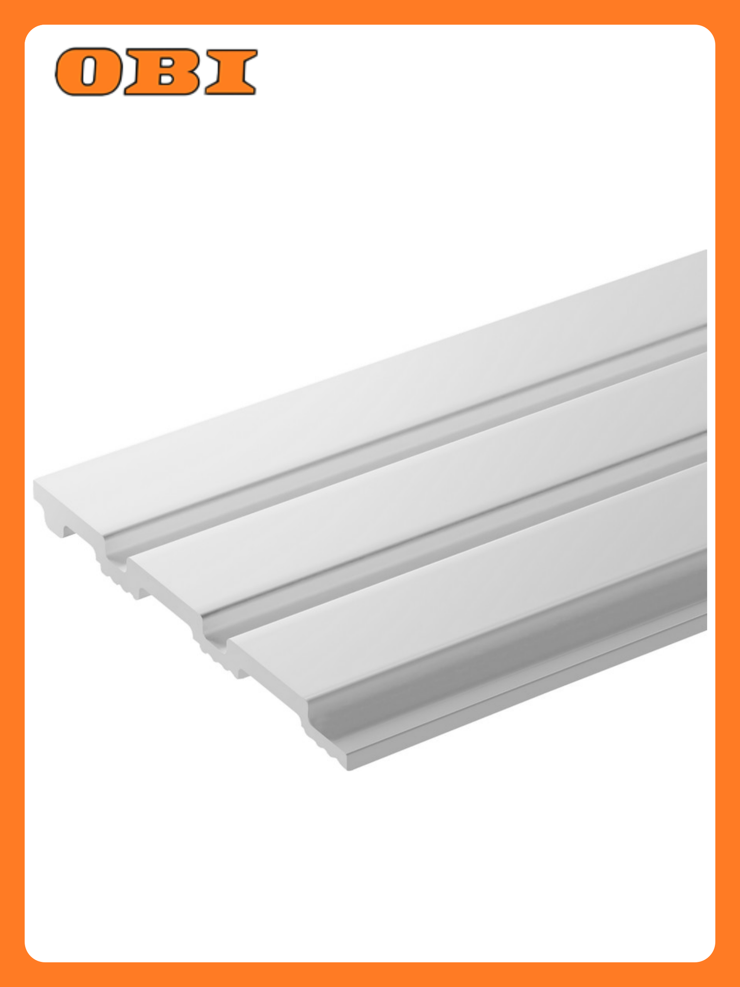 Стеновая панель 3D RAIL полистирол 270x120 см белые ударопрочные для ванной