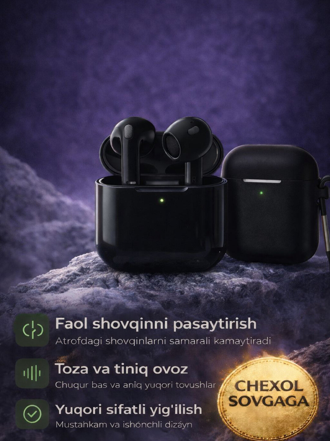 Беспроводные наушники-вкладыши Pods 3, наушники для iPhone и Android