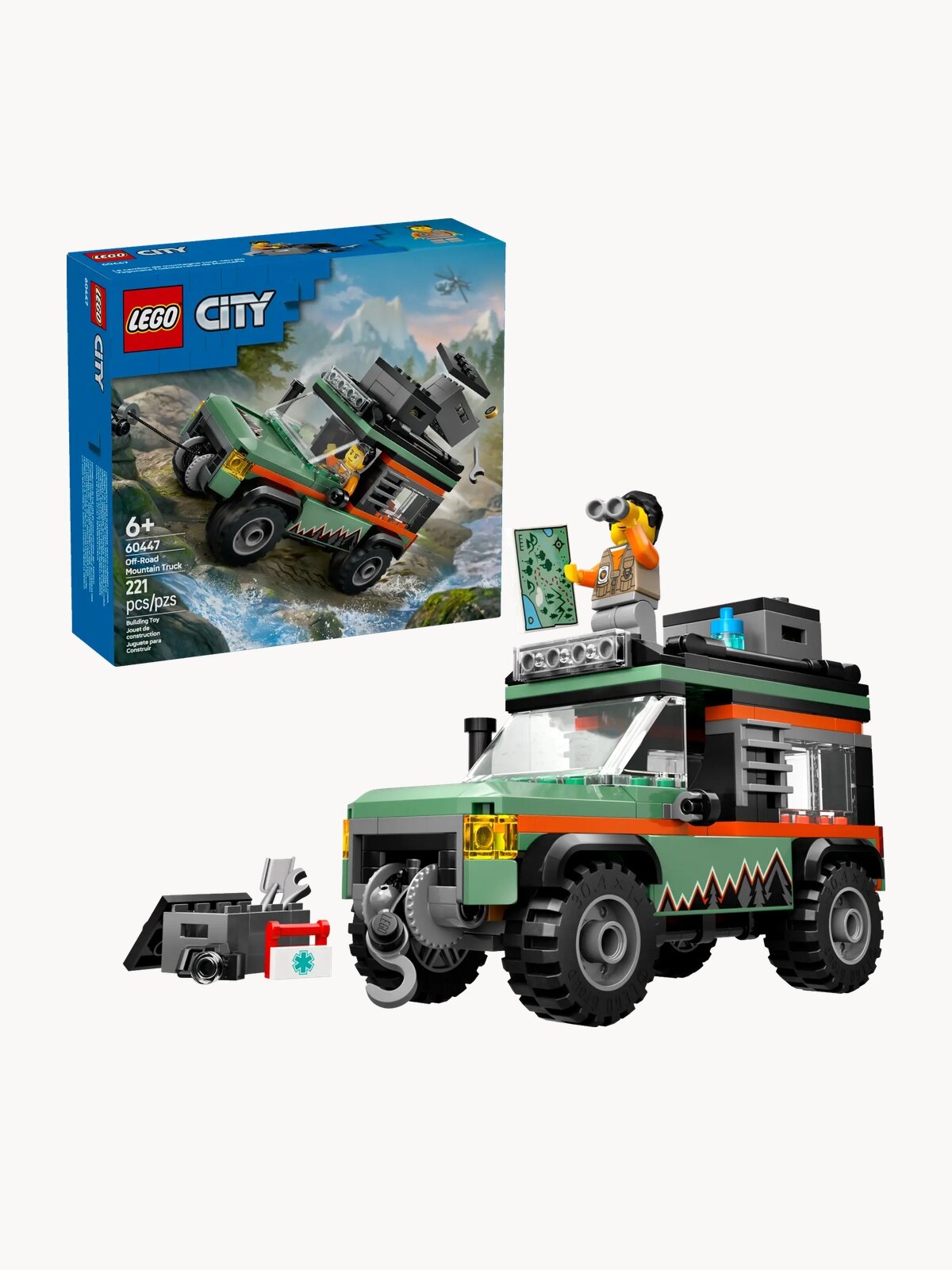 Конструктор LEGO Сity 60447 Внедорожный горный грузовик 4x4, 221 дет.