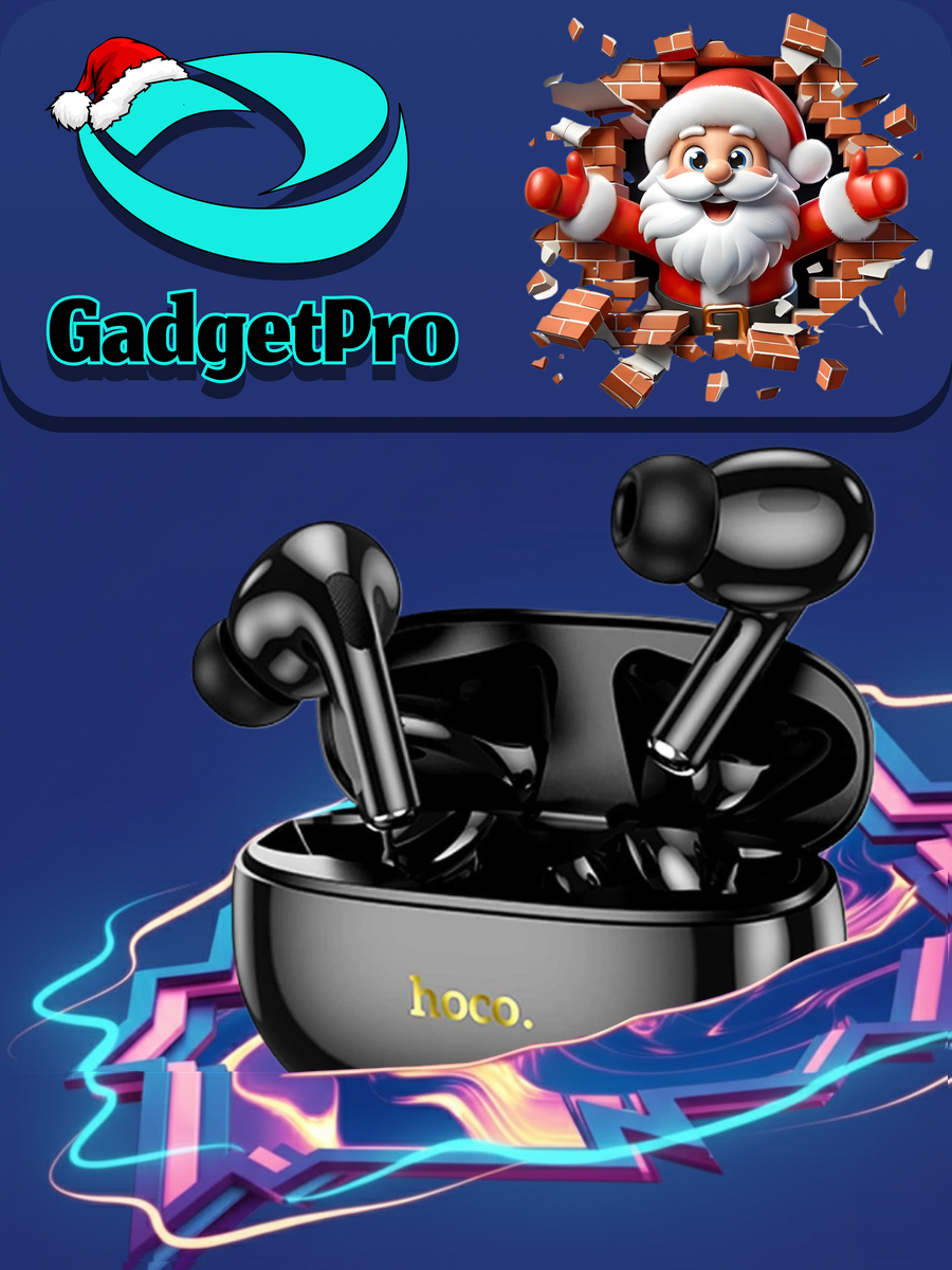 Наушники HOCO EW60 Plus TWS с Bluetooth 5.3, ANC, 20 ч, черные