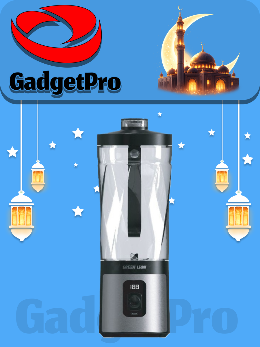 Блендер Green Lion ProJet, 600 мл, 3×1500 мАч, 6 лезвий, автоматическое отключение, черный