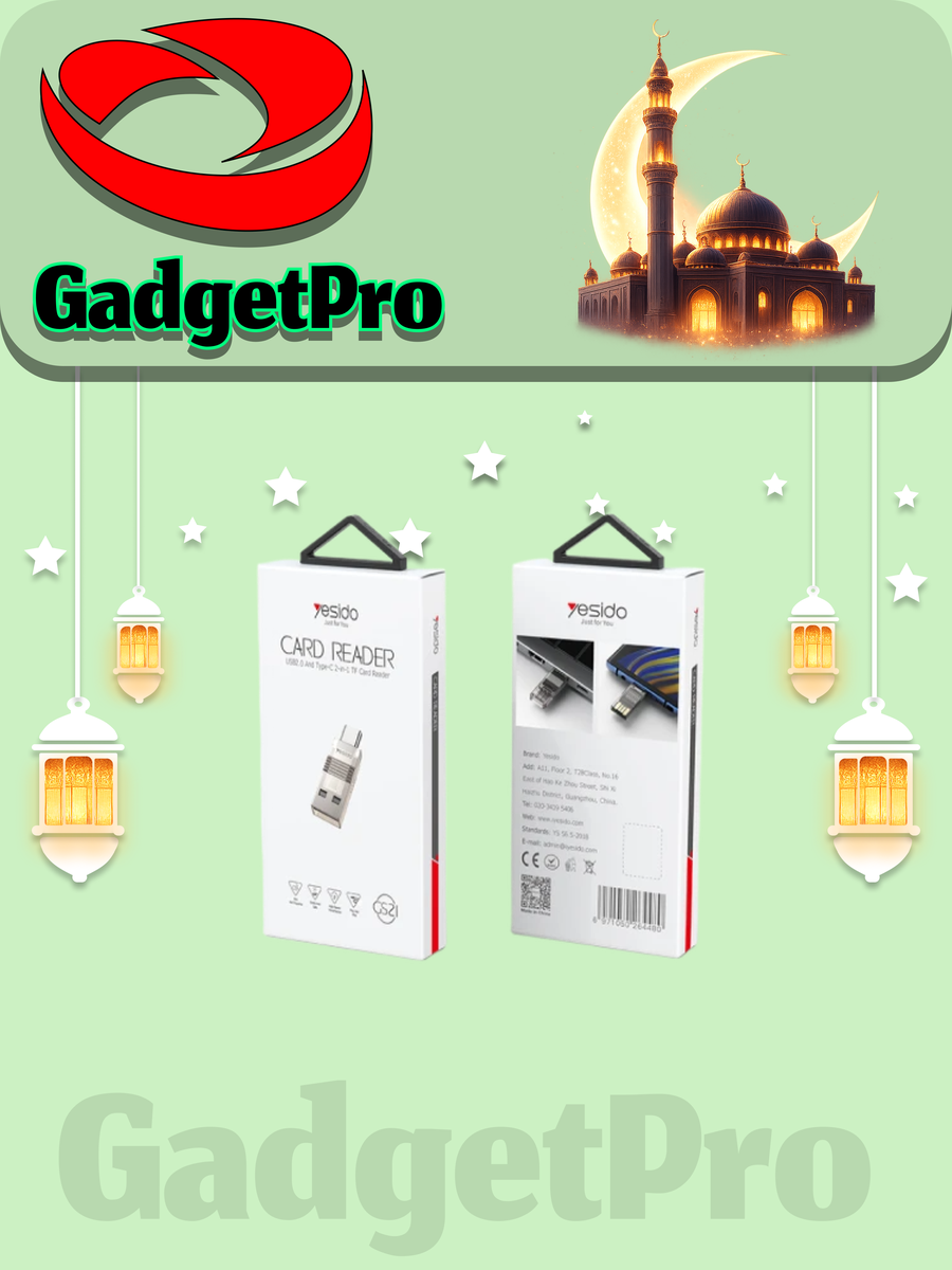 Переходник-адаптер Yesido GS18 Mini OTG Lightning для карт TF: быстрый и надежный.