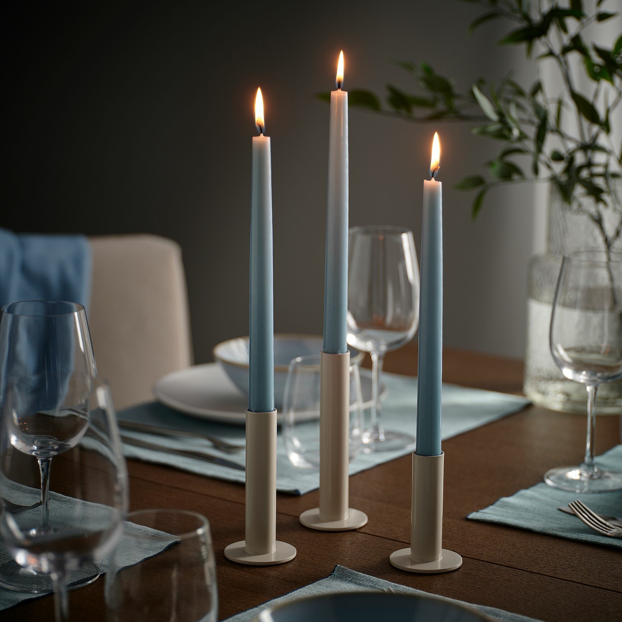 Свеча без запаха IKEA KLOKHET, 8шт — фото 1