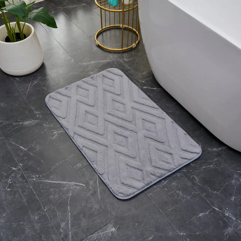 Коврик декоративный Lamo LM-01 50x80 см полиэстер цвет темно-серый