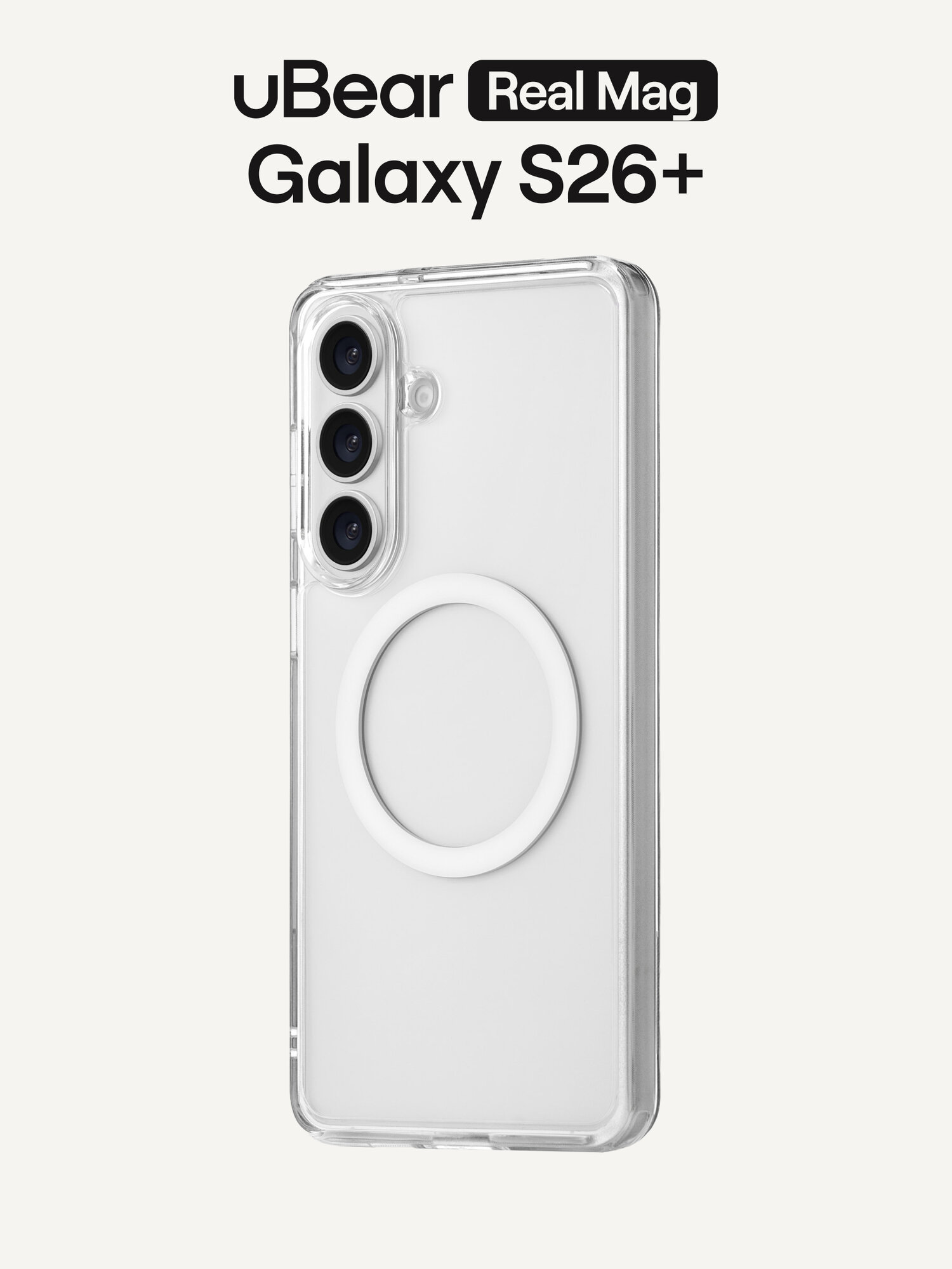 Чехол на Samsung Galaxy S26+ uBear Real Mag Case, с магнитным кольцом