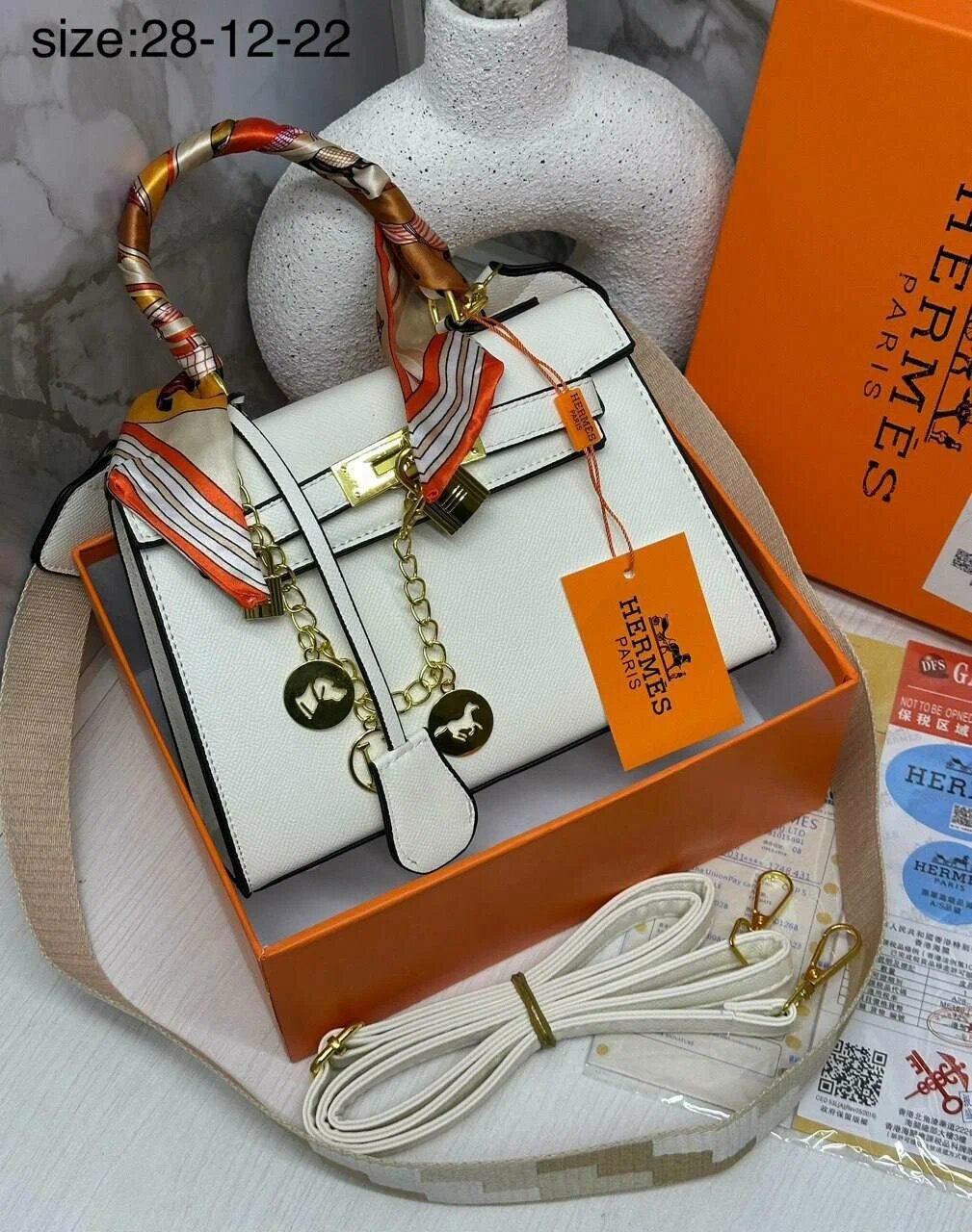 Джиббитсы для сумки авоська Hermes