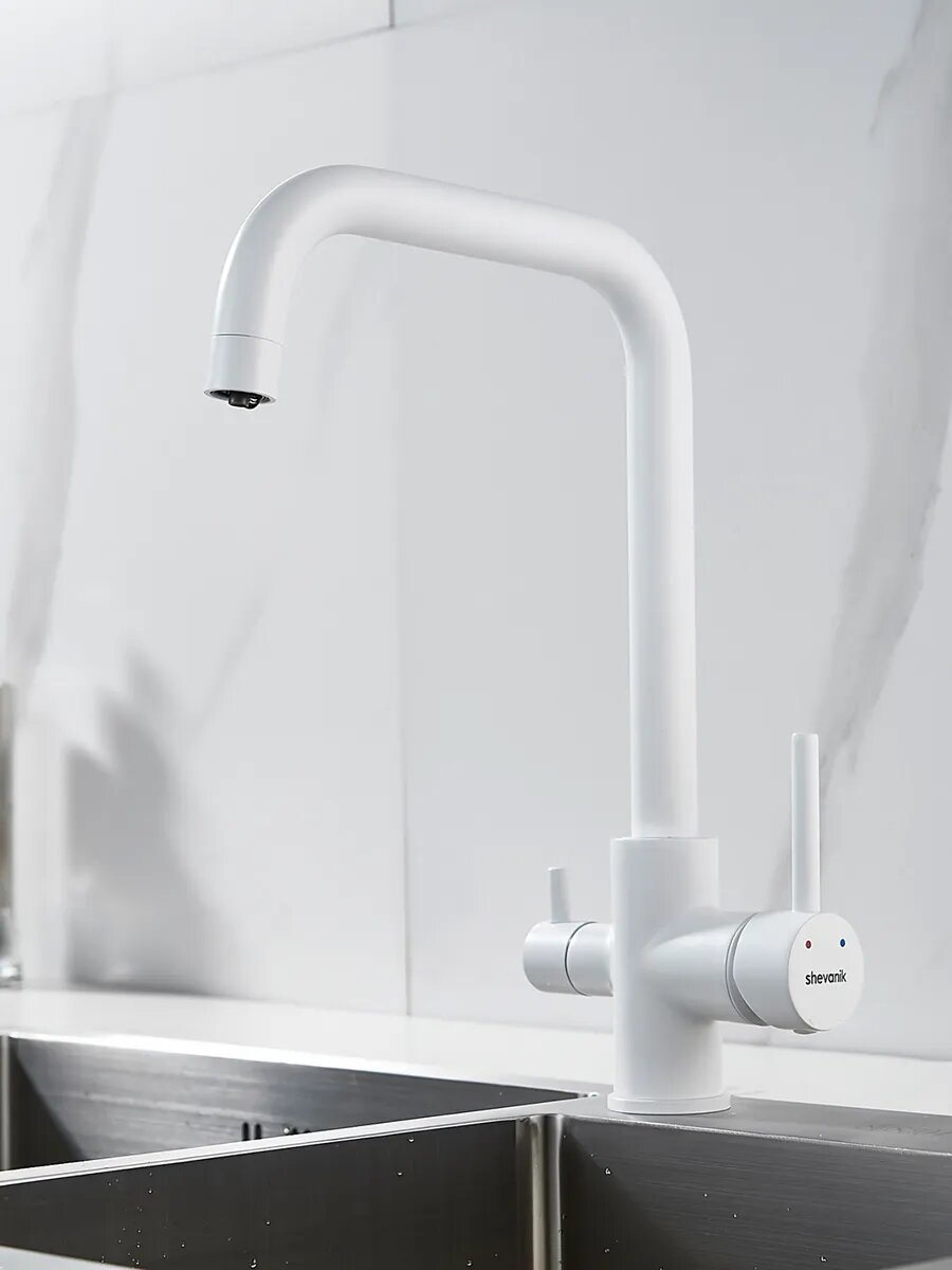 Высокий смеситель для кухни с фильтром для воды Shevanik S228C