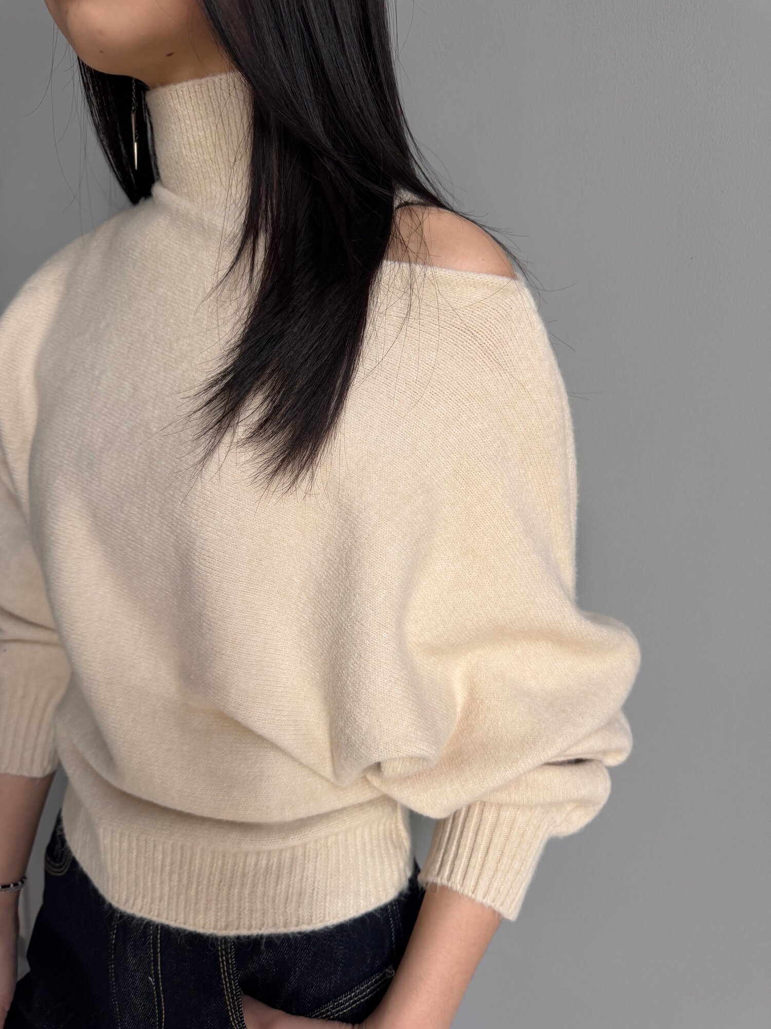 Свитер INK Серый, бежевый, черный, 2 шт., размер Std, , бежевый — фото 1