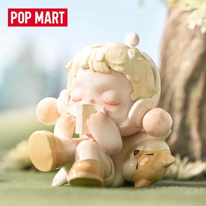 POP MART Фигурка Warmth, ABS пластик, коллекционная, для девочек, светло-сиреневая, с зонтом — фото 1